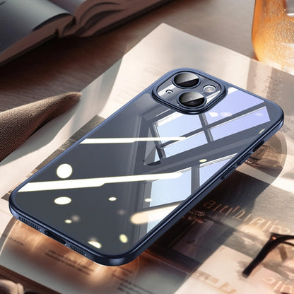 For iPhone 14 Plus SULADA Electroplating Frosted PC + TPU Shockproof Phone Case(Blue) by SULADA
