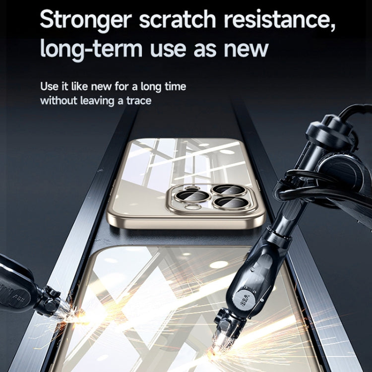 For iPhone 14 SULADA Electroplating Frosted PC + TPU Shockproof Phone Case(Grey) by SULADA