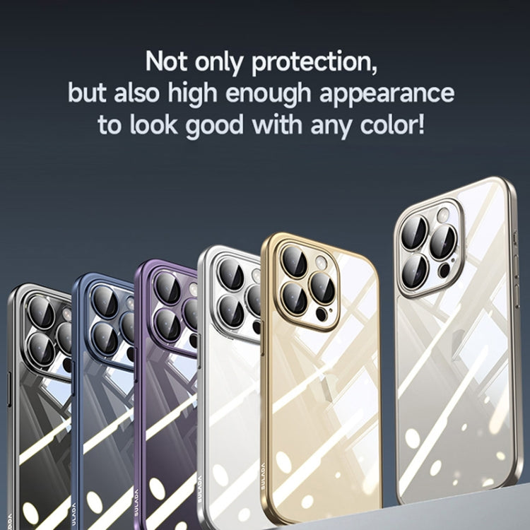 For iPhone 15 Pro SULADA Electroplating Frosted PC + TPU Shockproof Phone Case(Gold) by SULADA