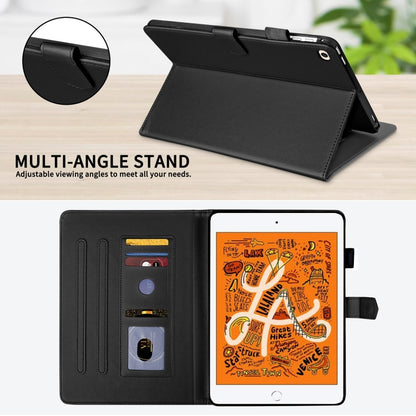 For iPad mini 5 / mini 4 / mini 3 Rhombus Lattice Leather Smart Tablet Case(Black) by bashfashion