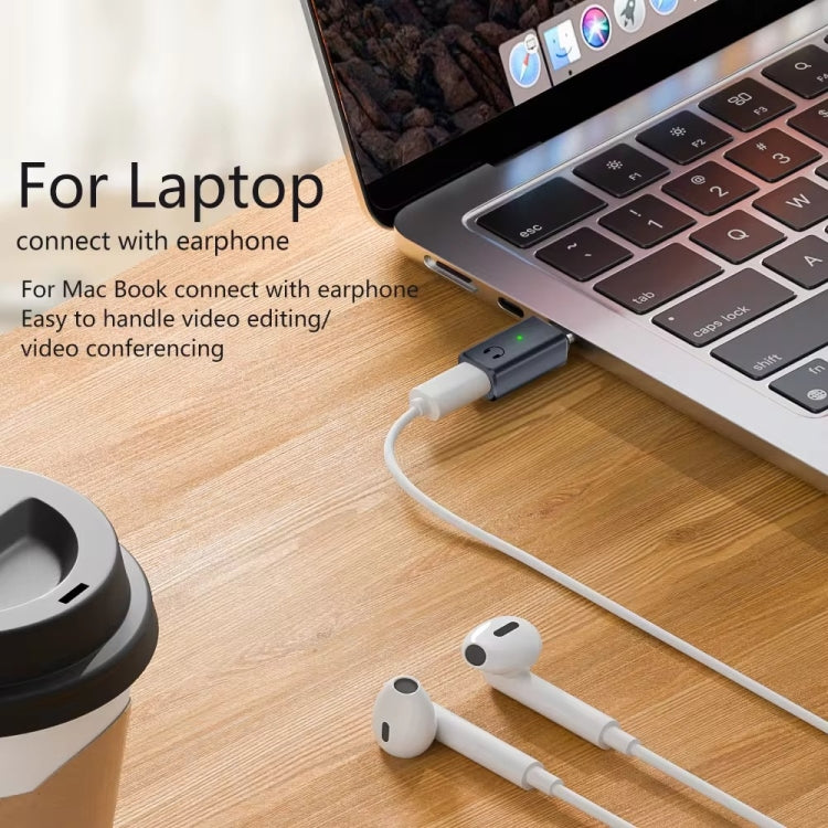 8 Pin Female to Type-C Male Adapter Hi-Fi Audio Sound Card Connector(White) by bashfashion