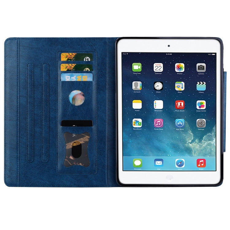 For iPad 10.5 2019 / 2017 / Air 3 Cat Buckle Leather Smart Tablet Case(Royal Blue) by bashfashion