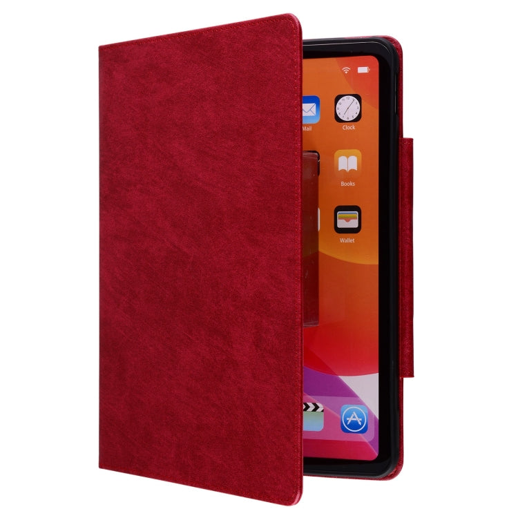 For iPad 9 10.2 2021 / 8 2020 / 7 2019 Cat Buckle Leather Smart Tablet Case(Red) by bashfashion