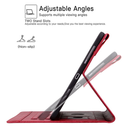 For iPad 9 10.2 2021 / 8 2020 / 7 2019 Cat Buckle Leather Smart Tablet Case(Red) by bashfashion