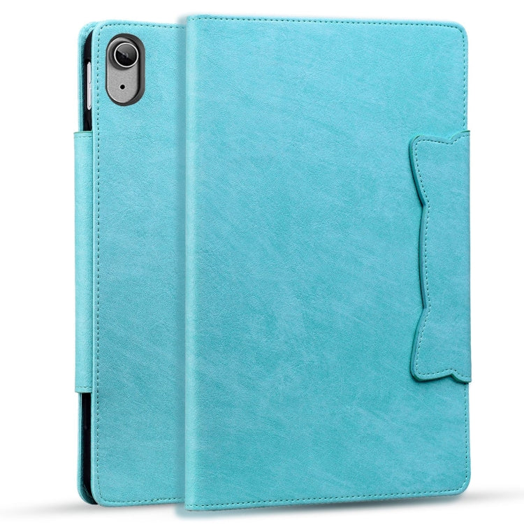 For iPad 2025 / 2022 Cat Buckle Leather Smart Tablet Case(Sky Blue) by bashfashion