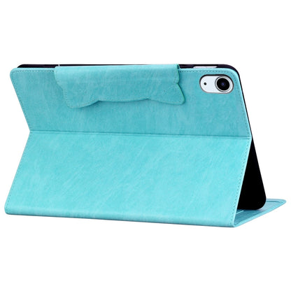For iPad 2025 / 2022 Cat Buckle Leather Smart Tablet Case(Sky Blue) by bashfashion