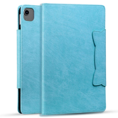 For iPad Pro 11 2022 / 2021 / 2020 / 2018 Cat Buckle Leather Smart Tablet Case(Sky Blue) by bashfashion