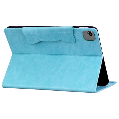 For iPad Pro 11 2022 / 2021 / 2020 / 2018 Cat Buckle Leather Smart Tablet Case(Sky Blue) by bashfashion