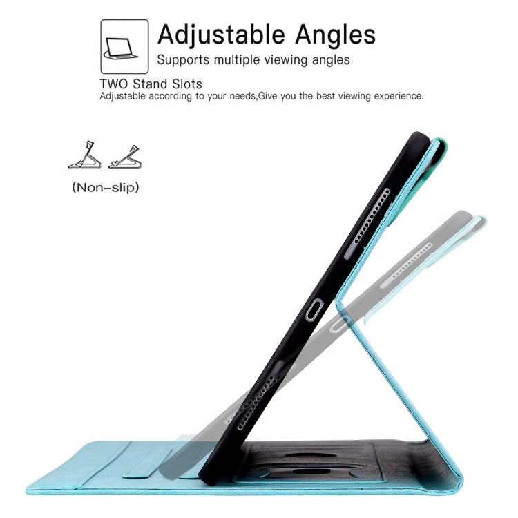 For iPad Pro 11 2022 / 2021 / 2020 / 2018 Cat Buckle Leather Smart Tablet Case(Sky Blue) by bashfashion