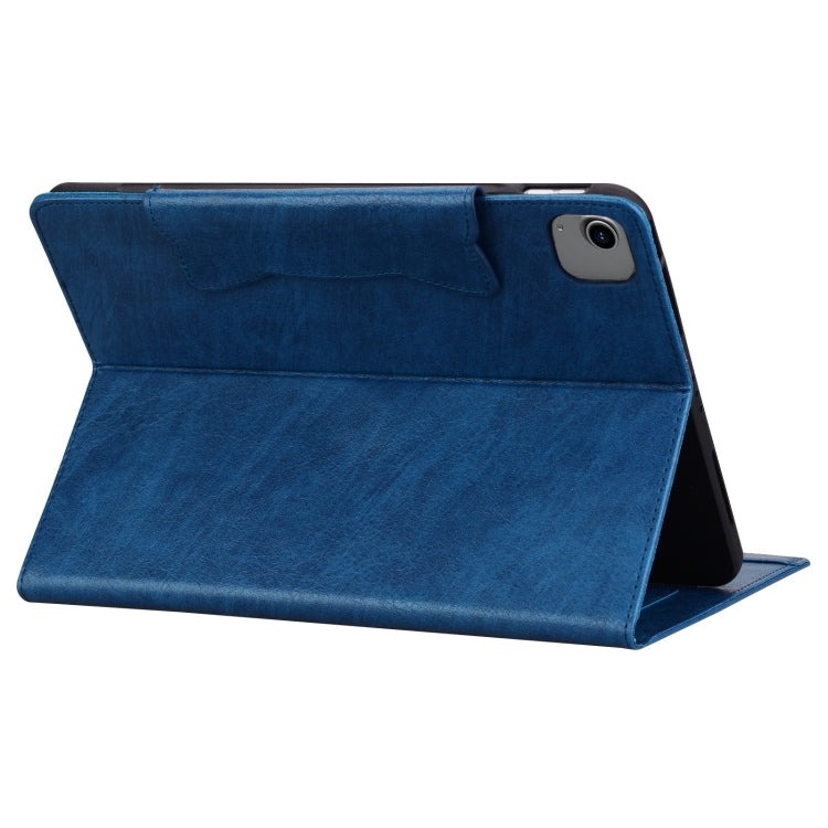 For iPad Air 13 2025 / 2024 Cat Buckle Leather Smart Tablet Case(Royal Blue) by bashfashion