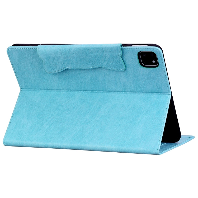 For iPad Pro 11 2025 / 2024 Cat Buckle Leather Smart Tablet Case(Sky Blue) by bashfashion