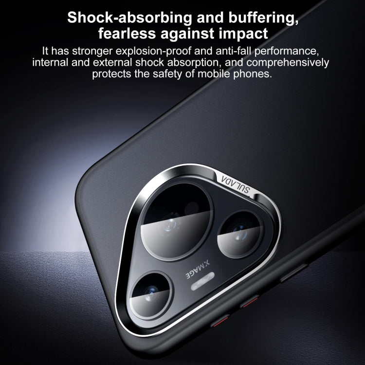 For Huawei Pura 70 Ultra SULADA Skin Feel Matte Shockproof Phone Case(Black) by SULADA