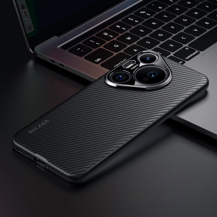 For Huawei Pura 70 Pro / 70 Pro+ SULADA 600D Kevlar Texture PC Shockproof Phone Case(Black) by SULADA