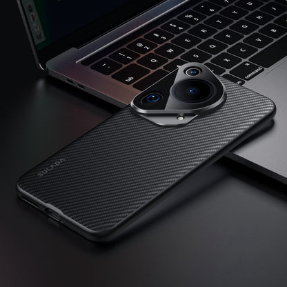 For Huawei Pura 70 Ultra SULADA 600D Kevlar Texture PC Shockproof Phone Case(Black) by SULADA