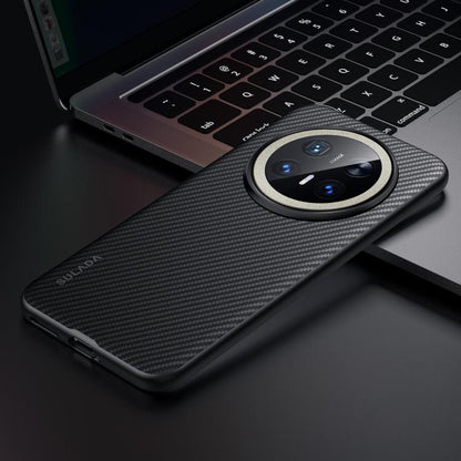 For Huawei Mate 70 Pro / Mate 70 Pro+ SULADA 600D Kevlar Texture PC Shockproof Phone Case(Black) by SULADA