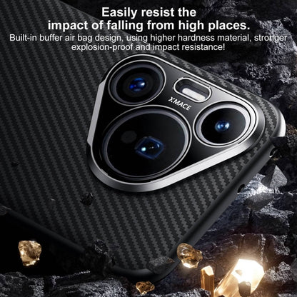 For Huawei Mate 60 Pro SULADA 600D Kevlar Texture PC Shockproof Phone Case(Blue) by SULADA