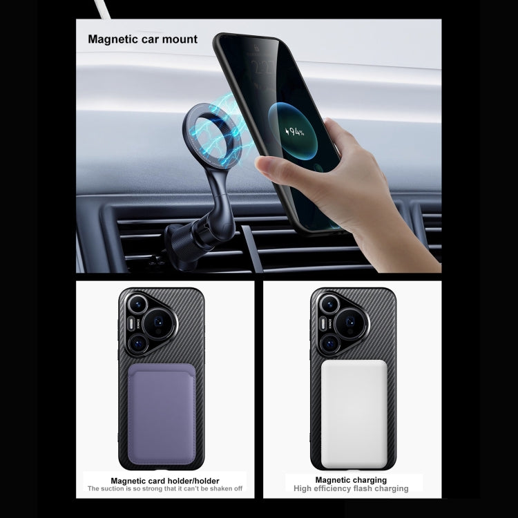 For Huawei Pura 70 Ultra SULADA 600D Kevlar Texture PC Shockproof Phone Case(Black) by SULADA