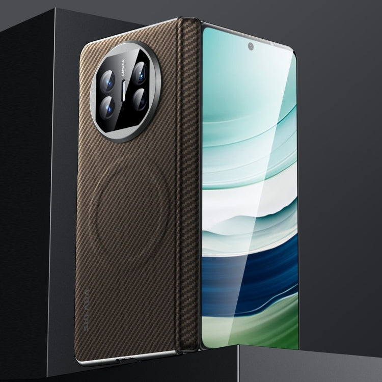 For Huawei Mate X5 SULADA 600D Kevlar Texture PC Shockproof Phone Case(Brown) by SULADA