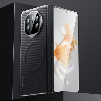 For Huawei Mate X3 SULADA 600D Kevlar Texture PC Shockproof Phone Case(Black) by SULADA