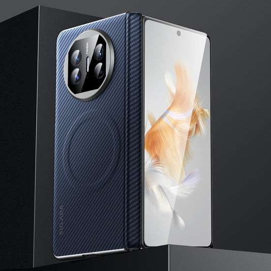 For Huawei Mate X3 SULADA 600D Kevlar Texture PC Shockproof Phone Case(Blue) by SULADA