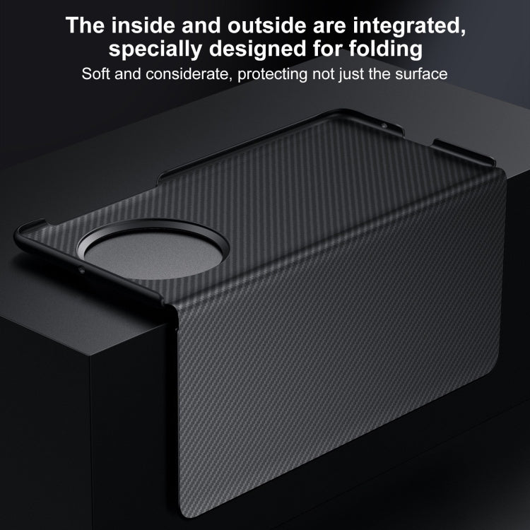 For vivo X Fold3 Pro SULADA Kevlar 600D Texture Smart Window Leather Phone Case(Black) by SULADA