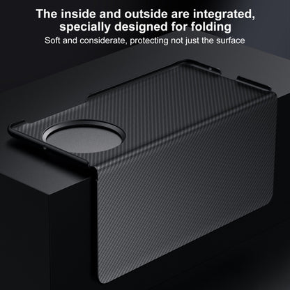 For vivo X Fold3 Pro SULADA Kevlar 600D Texture Smart Window Leather Phone Case(Black) by SULADA