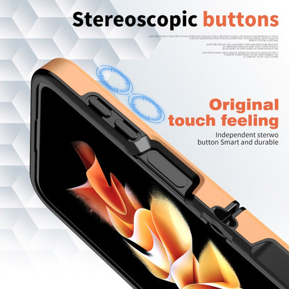 For Samsung Galaxy Z Flip7 FE / Flip6 Flat Skin Feel TPU+PC Shockproof Phone Case(Pastel Peach) by bashfashion