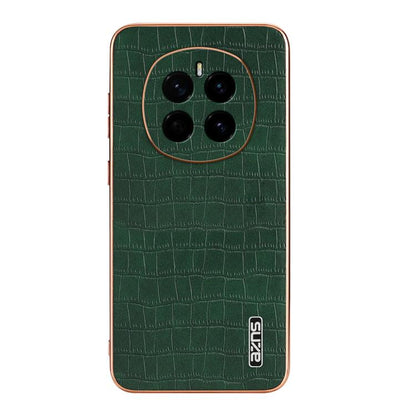 For Honor Magic7 AZNS Electroplated Frame Crocodile Texture Full Coverage Phone Case(Green) by AZNS