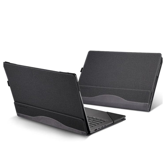 For Asus VivoBook 16 X1605 / M1605 / D1603 Leather Laptop Shockproof Protective Case(Black) by bashfashion