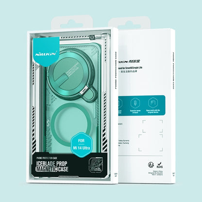 For Xiaomi 14 Ultra NILLKIN Ice Air Prop Series MagSafe Magnetic Cover Version Phone Case(Black) by NILLKIN