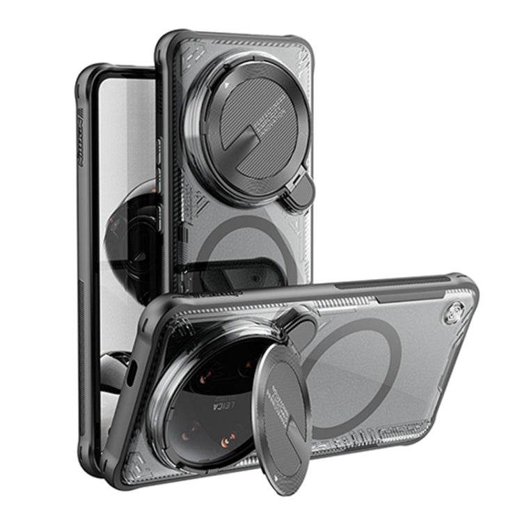 For Xiaomi 14 Ultra NILLKIN Ice Air Prop Series MagSafe Magnetic Cover Version Phone Case(Black) by NILLKIN