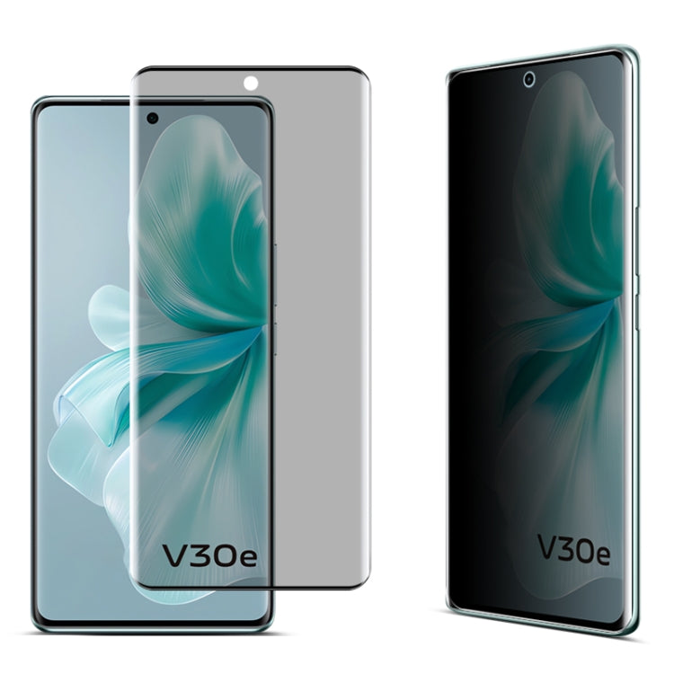For vivo V30e imak No Edge Version 3D Curved Privacy Full Screen Tempered Glass Film by imak