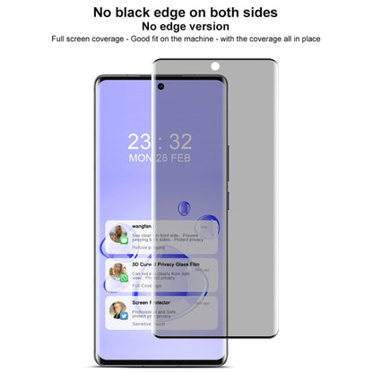 For vivo X100 Ultra imak No Edge Version 3D Curved Privacy Full Screen Tempered Glass Film by imak