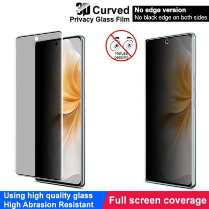 For vivo V40 Lite imak No Edge Version 3D Curved Privacy Full Screen Tempered Glass Film by imak