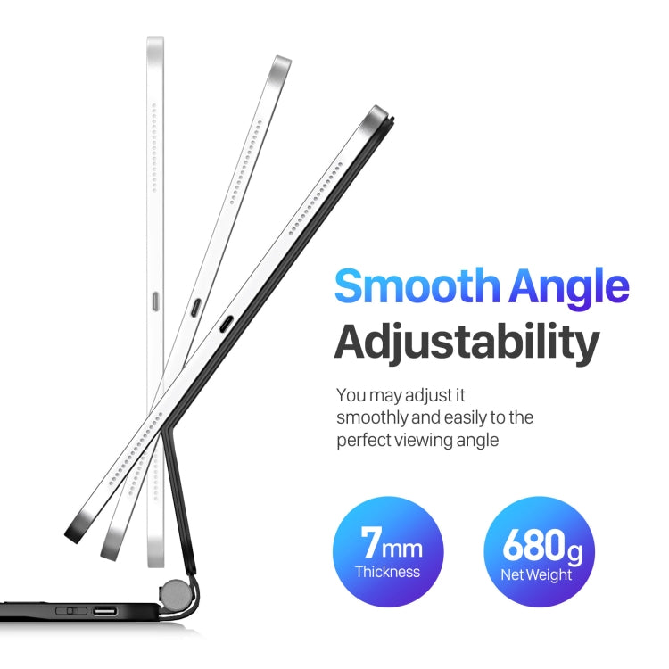 DUX DUCIS MK Series Floating Magnetic Keyboard Tablet Leather Case For iPad Pro 11 2024(Black) by DUX DUCIS