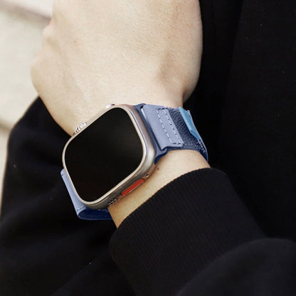 For Apple Watch Ultra 2 49mm Loop Woven Nylon Watch Band(Midnight) by bashfashion