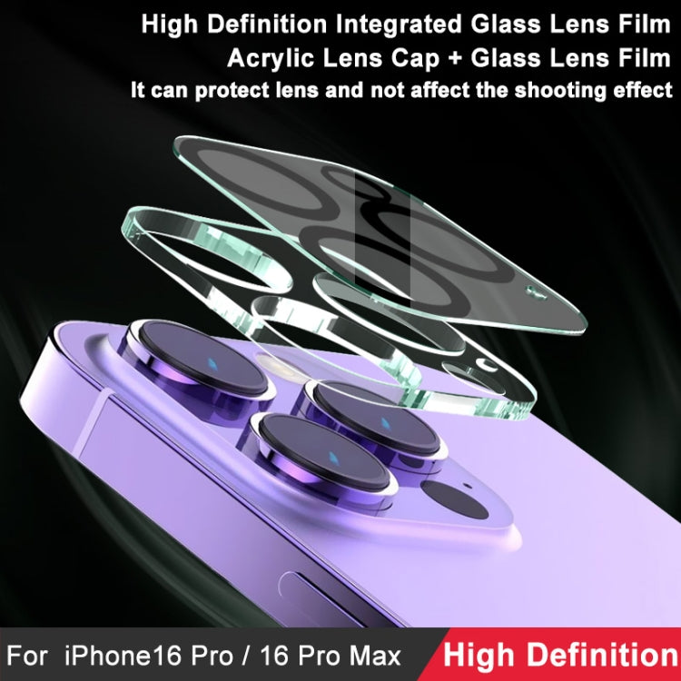 For iPhone 16 Pro / 16 Pro Max imak High Definition Integrated Glass Lens Film by imak