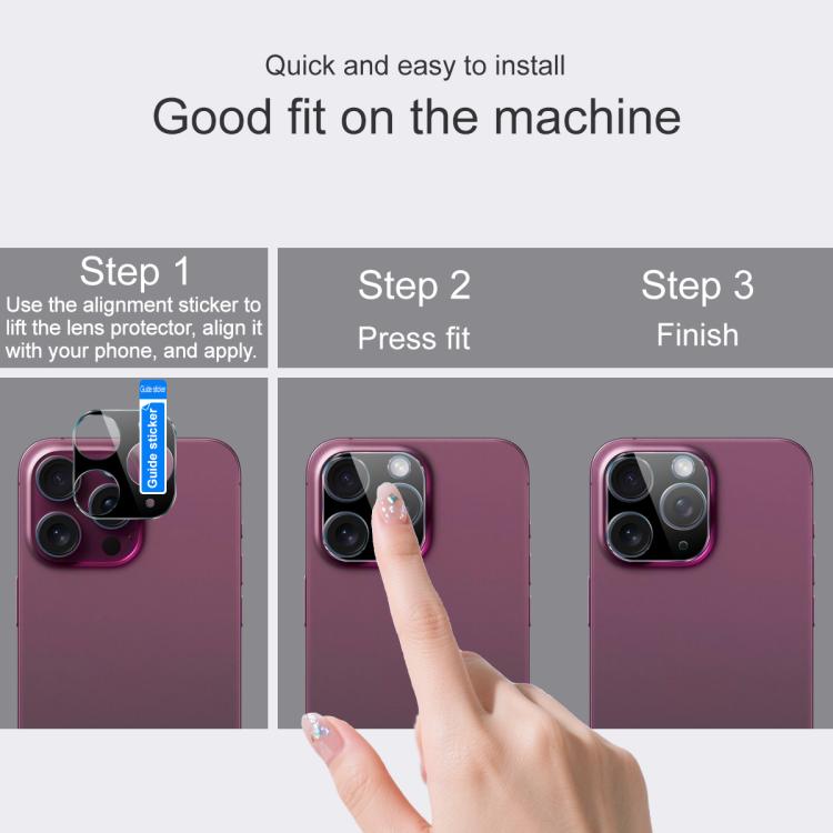 For iPhone Air imak High Definition Integrated Glass Lens Film Black Version by imak