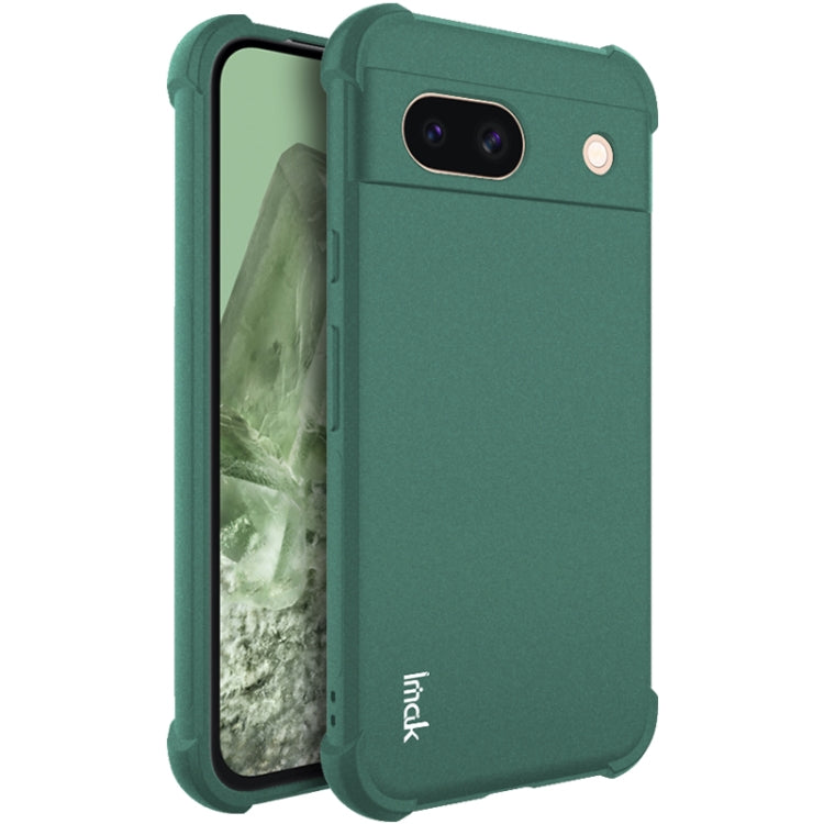 For Google Pixel 8a imak Shockproof Airbag TPU Phone Case(Matte Green) by imak