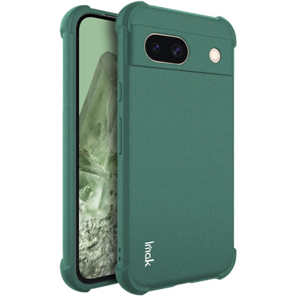 For Google Pixel 8a imak Shockproof Airbag TPU Phone Case(Matte Green) by imak