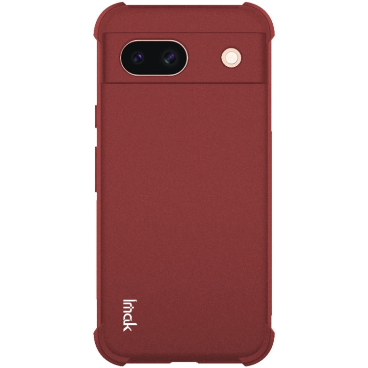 For Google Pixel 8a imak Shockproof Airbag TPU Phone Case(Matte Red) by imak