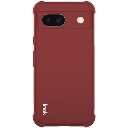 For Google Pixel 8a imak Shockproof Airbag TPU Phone Case(Matte Red) by imak