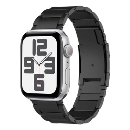 For Apple Watch SE 2023 40mm Titanium Metal Watch Band(Black) by bashfashion