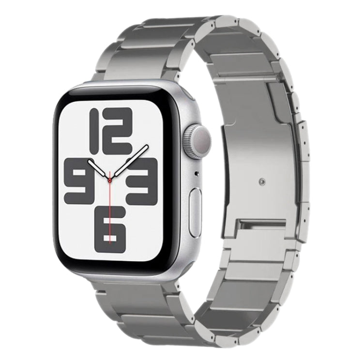 For Apple Watch SE 2023 40mm Titanium Metal Watch Band(Silver) by bashfashion