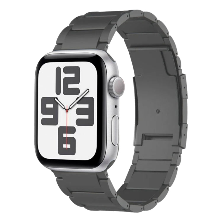 For Apple Watch SE 2023 40mm Titanium Metal Watch Band(Grey) by bashfashion