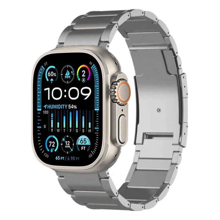 For Apple Watch Ultra 2 49mm Titanium Metal Watch Band(Silver) by bashfashion