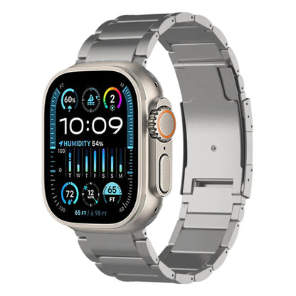 For Apple Watch Ultra 2 49mm Titanium Metal Watch Band(Silver) by bashfashion