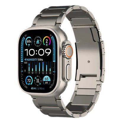 For Apple Watch Ultra 2 49mm Titanium Metal Watch Band(Titanium) by bashfashion