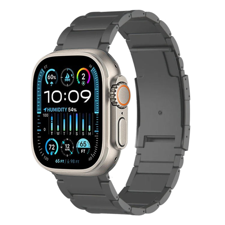 For Apple Watch Ultra 2 49mm Titanium Metal Watch Band(Grey) by bashfashion