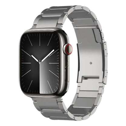 For Apple Watch Series 9 45mm Titanium Metal Watch Band(Silver) by bashfashion